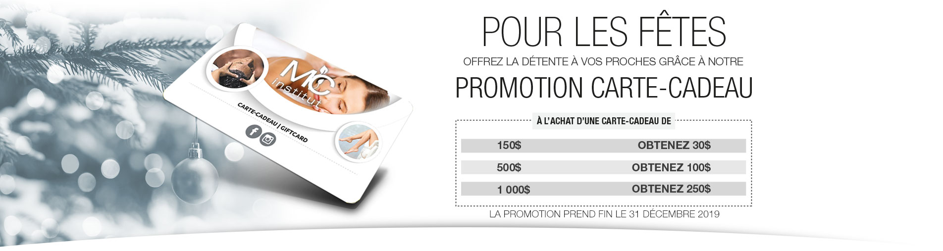 Carte-cadeaux Institut MC