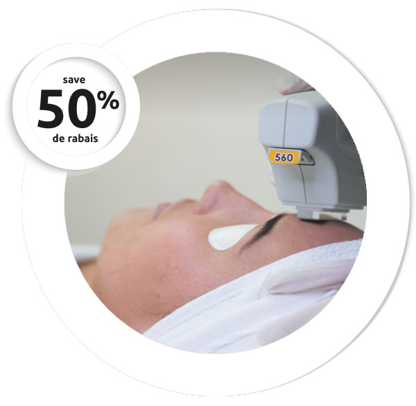 Promotion sur 3 traitements photrajeunissement